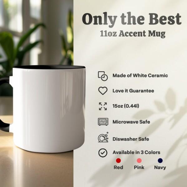 Custom Design 11oz Accent Mug - Image 2