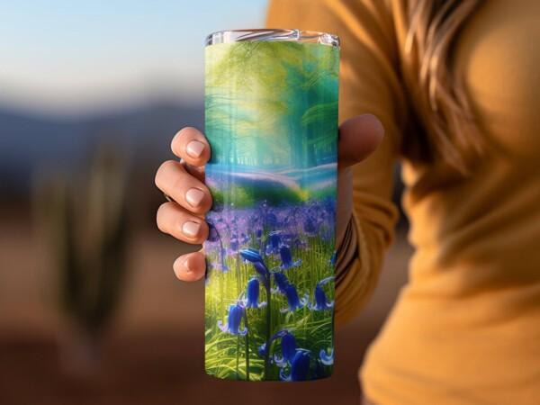 Bluebells Meadow Tumbler, Eco-Friendly Reusable Tumbler - Image 6