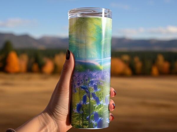 Bluebells Meadow Tumbler, Eco-Friendly Reusable Tumbler - Image 4
