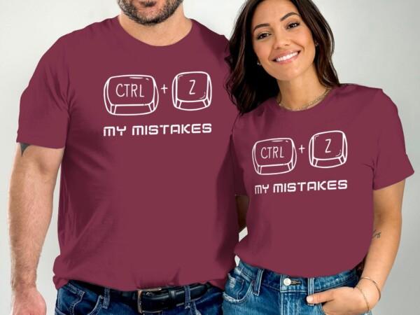 Funny Computer Shirt, Ctrl+Z My Mistakes T-Shirt, Geek Humor Tee, Programmer Gift, Computer Lover Tee, Techie Humor Shirt - Image 3