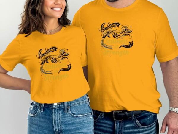 Stillness Is Strength Graphic Tee Inspirational T-Shirts - Image 6