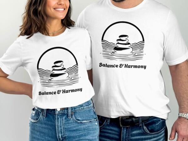 Balance and Harmony Unique Graphic T-Shirts - Image 8