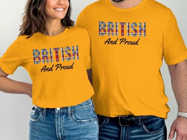 British Plaid T Shirt, Patriotic Plaid Tee, UK Pride Shirt, British Themed Top, Plaid Styled Shirt, Casual Wear, Unique Graphic Tee - Image 6