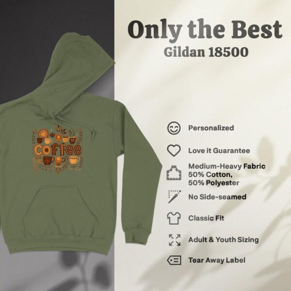 Coffee Lover Range Unisex Hoodie - Image 5