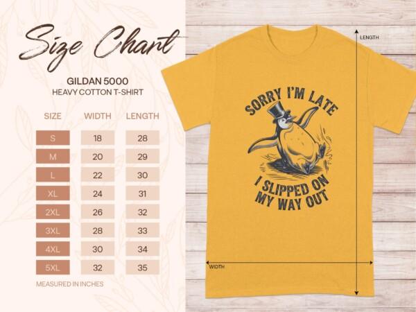 Sorry I'm Late I Slipped On My Way Out Penguin T-Shirt, Funny Graphic Tee, Humorous Saying Shirt, Cute Penguin Top, Unique Gift - Image 11