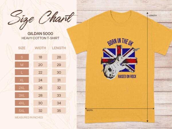 Vintage Guitar British Flag T-Shirt, Music Lover Rock Band Tee, Retro Style Graphic T-Shirt, Gift for Musicians, Guitarist Shirt - Image 10