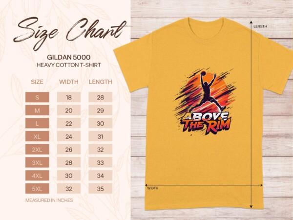 Basketball Graphic Tee, Above The Rim T-Shirt, Sport Lover Gift, Basketball Fan Apparel, Motivational Sports Shirt, Basketball Gift - Image 9
