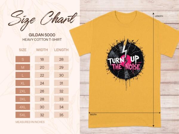 Turn Up The Noise T Shirt, Graphic Music Lover Tee, Retro Vinyl Record Shirt, Cool Casual Music Apparel, Vintage Style Band T Shirt - Image 9
