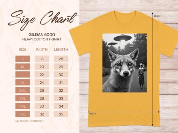 Unique Alien UFO Fox Graphic Tee, Sci-Fi Fantasy T-Shirt for Men Women, Extraterrestrial UFO Apparel, Eye-Catching Tee Shirt - Image 9