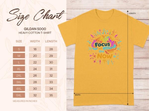 Creative Focus on the Now Motivational Graphic T-Shirts - Image 9