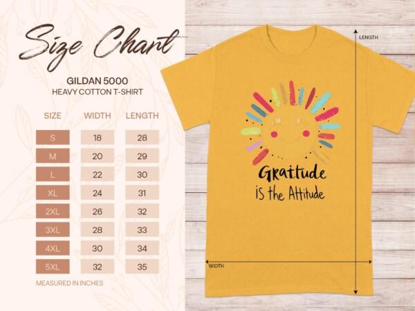 Gratitude Is The Attitude Motivational Sun T-Shirts - Image 9