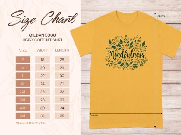 Mindfulness Inspired Leafy Design Graphic T-Shirts - Image 9