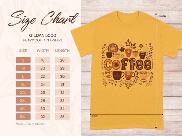 Charming Coffee Lover Design Trendy Graphic T-Shirts - Image 9