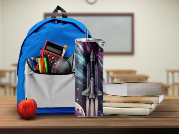 Stunning Space Exploration Design, Eco-Friendly Reusable Tumbler - Image 3
