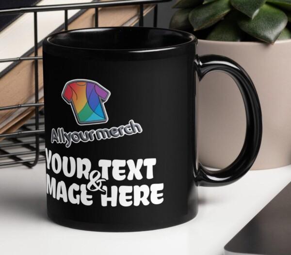 Custom Design 11oz Black Mug