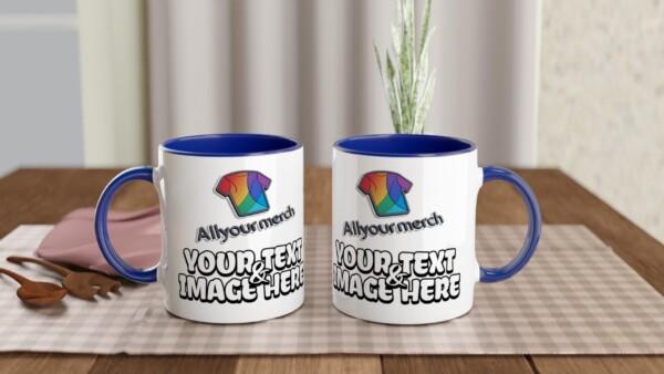 Custom Design 11oz Accent Mug - Image 8