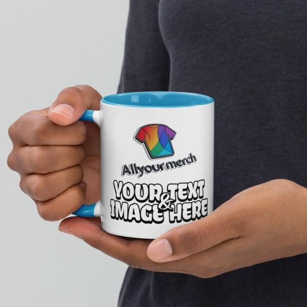 Custom Design 11oz Accent Mug - Image 3