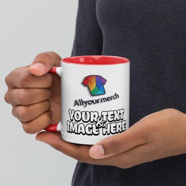 Custom Design 11oz Accent Mug - Image 6