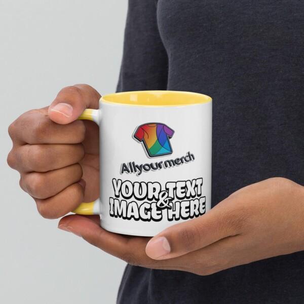 Custom Design 11oz Accent Mug - Image 7