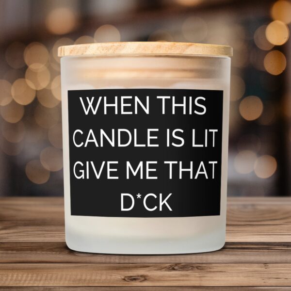 Humorous Frosted Glass 11oz Candle Frosted Glass Scented Candle