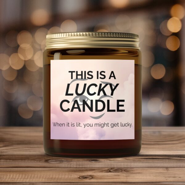 Lucky Candle Enhances Ambiance, Amber Jar Scented Candles, 2 Sizes