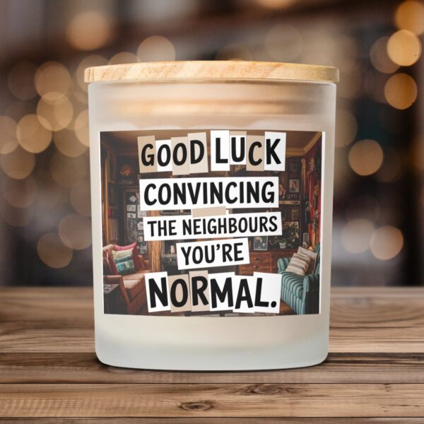 Creative and Quirky Moving Gift, Frosted Glass 11oz Scented Candles