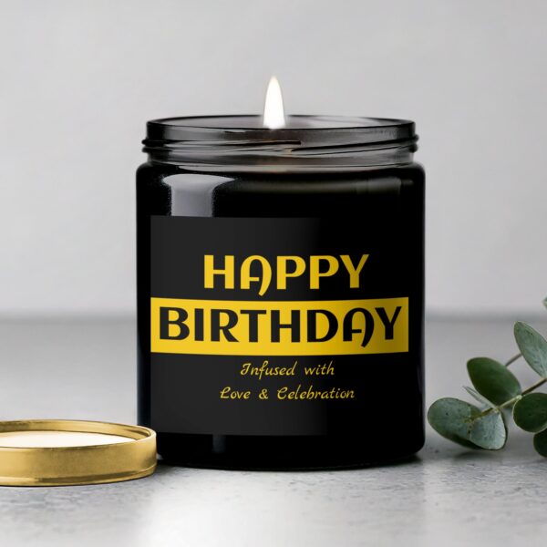 Happy Birthday Scented Candle Infused with Love Celebration Gift Candle - Image 5