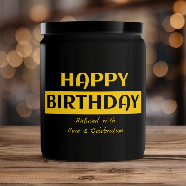 Happy Birthday Scented Candle Infused with Love Celebration Gift Candle - Image 4