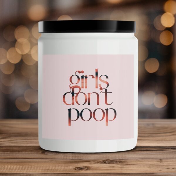 Girls Don't Poop Scented Candle, Funny Home Decor, Cute Candles for Gifts, Quirky Candle for Bathroom