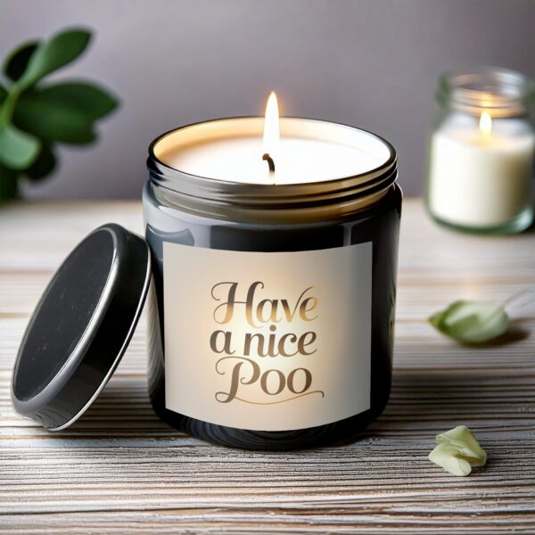 Funny Scented Candle, Bathroom Decor Candle, Have a Nice Poo Candle, Unique Gift Candle - Image 6