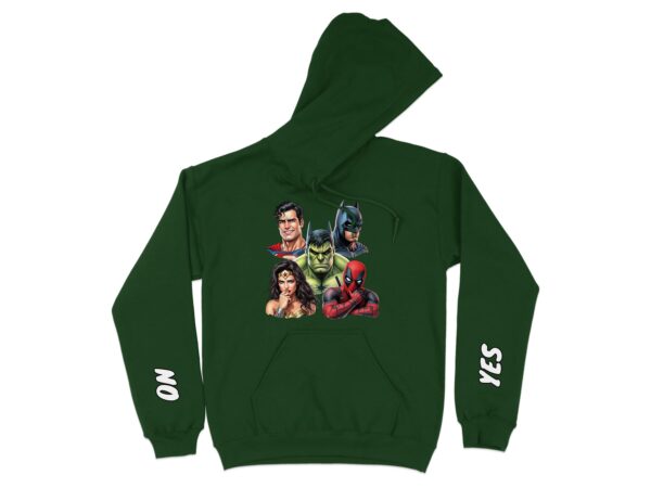 Comic Book Heroes Communication Hoodie, Emotional Support, Autism Aware - Image 6