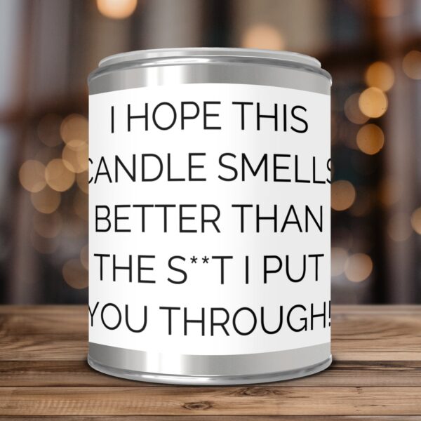 Funny Aromatic Humor Quote, Paint Can Scented Candles, 2 Sizes - Image 3