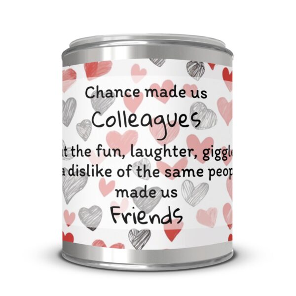 Chance Made Us Colleagues, Friendship Gift, Paint Can Scented Candles, 2 Sizes - Image 4