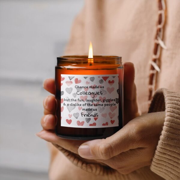 Fun and Heartwarming Friends, Amber Jar Scented Candles, 2 Sizes - Image 3