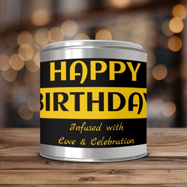 Happy Birthday Infused with Love and Celebration, Birthday Gift, Paint Can Scented Candles, 2 Sizes