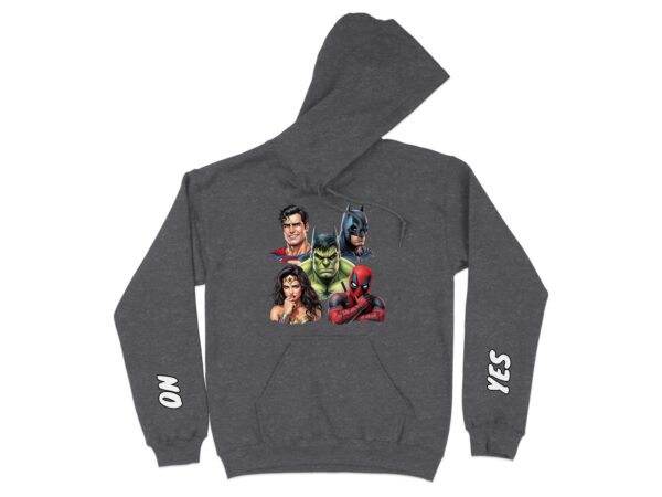 Comic Book Heroes Communication Hoodie, Emotional Support, Autism Aware - Image 8