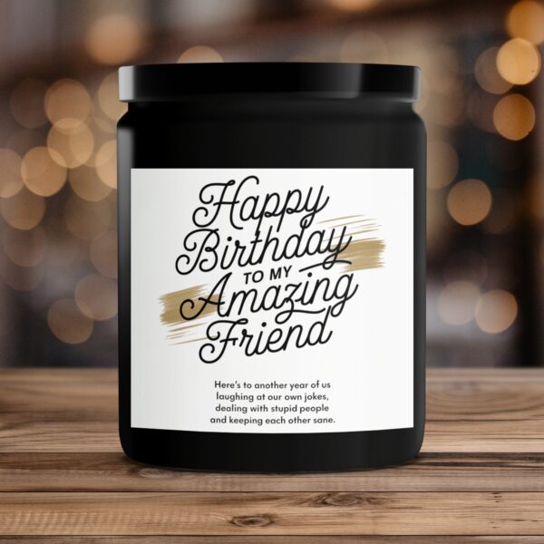 Happy Birthday Candle, Scented Candle for Friend, Gift for Birthday, Friendship Candle Gift - Image 4
