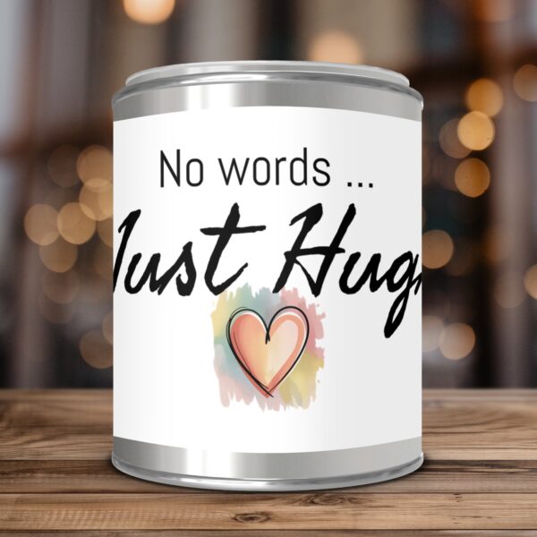 Heartwarming No Words Just Hugs, Paint Can Scented Candles, 2 Sizes - Image 3