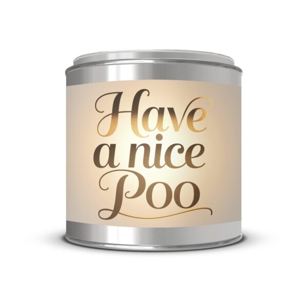 Have a nice poo, Funny Gift, Paint Can Scented Candles, 2 Sizes - Image 2