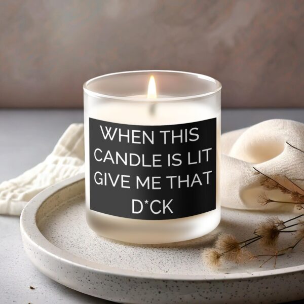 Humorous Frosted Glass 11oz Candle Frosted Glass Scented Candle - Image 2