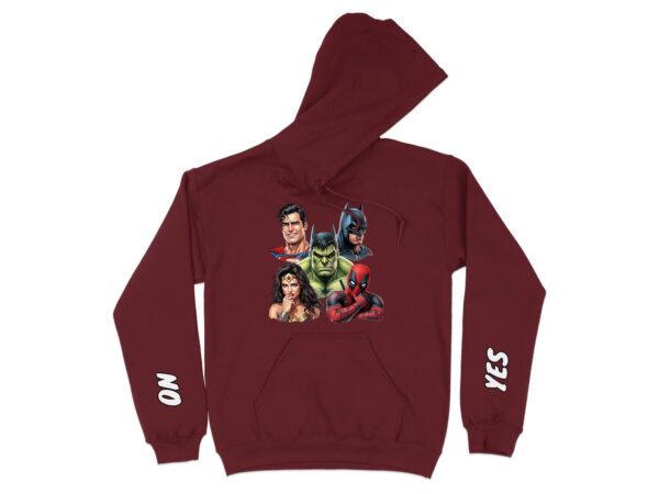 Comic Book Heroes Communication Hoodie, Emotional Support, Autism Aware - Image 7