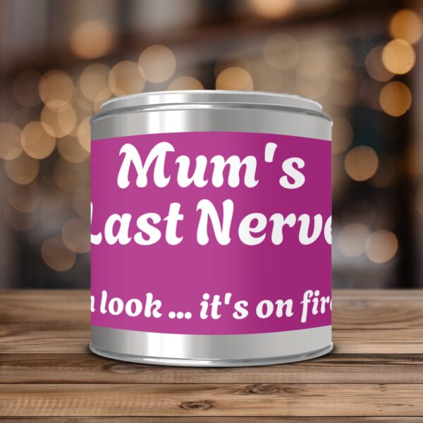 Mum's Last Nerve oh look it's on fire, Paint Can Scented Candles, 2 Sizes