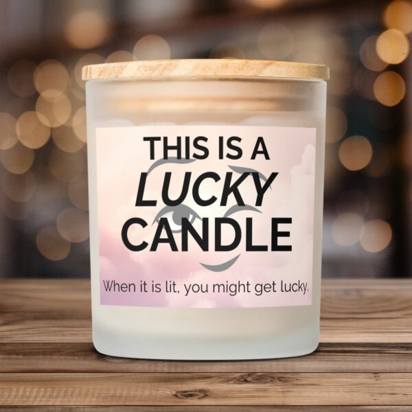 This Is a Lucky Candle When It Is Lit Frosted Glass Scented Candle