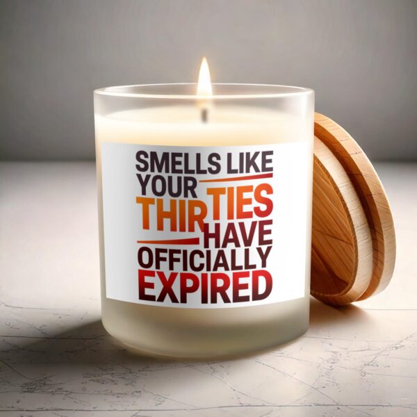 Celebrate with Frosted Glass Scented Candle for Special Occasions - Image 3