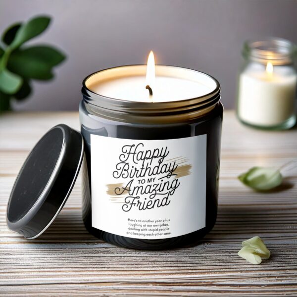 Happy Birthday Candle, Scented Candle for Friend, Gift for Birthday, Friendship Candle Gift - Image 6