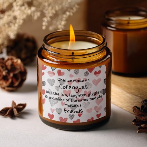 Fun and Heartwarming Friends, Amber Jar Scented Candles, 2 Sizes - Image 5