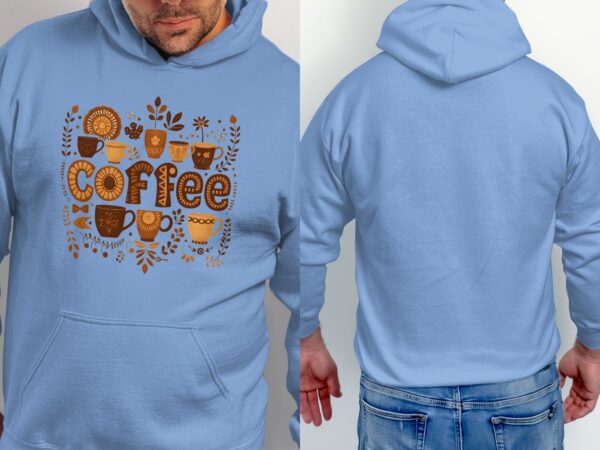 Coffee Lovers Range, Retro Coffee Art Tops, T-Shirts, Sweatshirts, Hoodies - Image 11