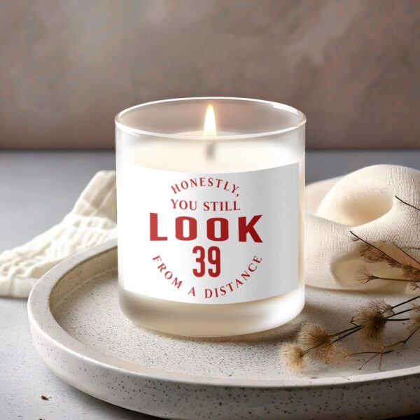 Honestly You Still Look 39 Frosted Scented Candles - Image 2