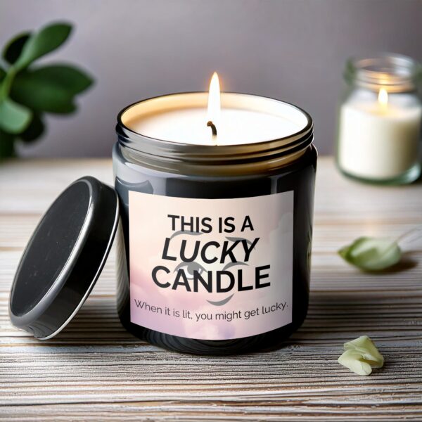 Lucky Scented Candle, Romantic Gift Candle, Suggestive Message Candle, Unique Gift for Partners - Image 6