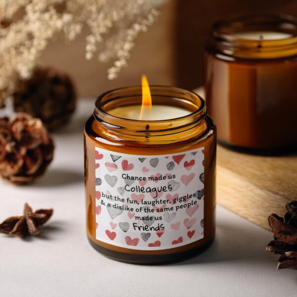 Fun and Heartwarming Friends, Amber Jar Scented Candles, 2 Sizes - Image 2